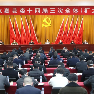 县委十四届三次全体（扩大）会议举行